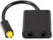 szlsl88 2 in 1 Sortie Optique Repartiteur Audio, Double Port Optique Câble Audio Adaptateur, Séparateur Fibre Remplacement