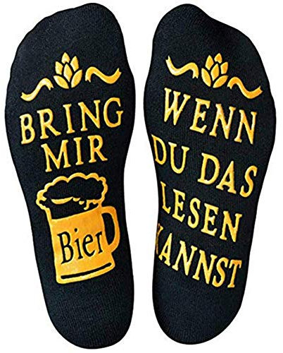 Rocking Socks Socken als lustiges Geschenk für Männer Wenn du das lesen kannst bring mir Bier für AdventskalenderFüllung