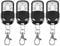 Aramox 433mhz gate Garage fob keys Door Remote Control fob Universal, 4pcs Universal Cloning Wireless Remote Control Keychain for Car Garage Door Gate 433Mhz