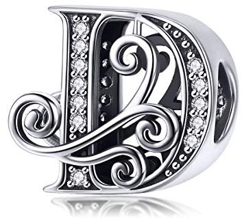 Lorrifal Solid 925 Sterling Silber Brief Initial D Charm Pandora Europäische Armband Halskette Frauen Mädchen Schmuck Geschenk