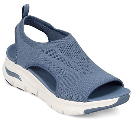 Skechers Women's Arch Fit-City Catch, Slate, 6 UK