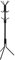 Amazon Basics Portant en métal pour manteaux et vêtements, Noir, 49.5 x 49.5 x 169 cm (L x W x H)