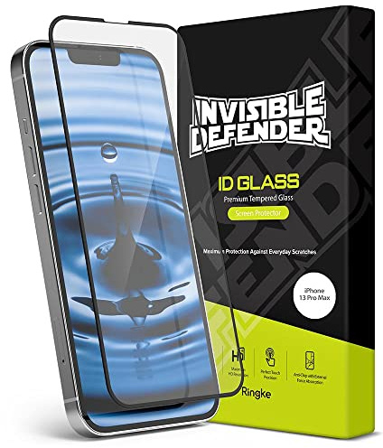 Ringke iPhone 13 Pro Max Displayschutzfolie unsichtbar Defender ID Panzerglas schwarz
