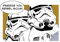 Komar Star Wars Classic Comic Quote Stormtrooper - Größe: 70 x 50 cm, Wandbild, Poster, Kunstdruck (ohne Rahmen)