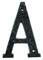 UAP House Numbers - 4 Inch Black Iron Door Numbers Screw Fix For Front Door, Rustic Address Number Screw On For Doors And Gates, Made of Solid Cast Iron (Letter A)