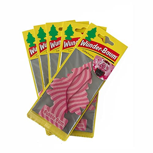 Wunderbaum Lufterfrischer, Bubble Gum, 5 Stück