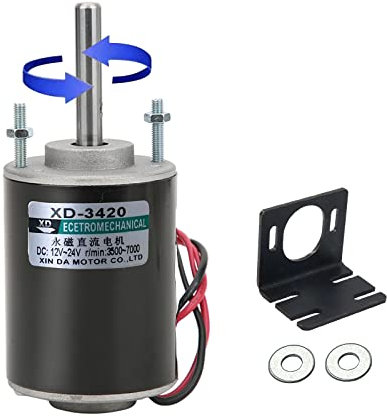Mini Elektromotor 12 V/24 V Dauermagnet DC Motor Hochgeschwindigkeit Niederige Lärm Für DIY Generator ideal für CW/CCW 3500/7000RPM
