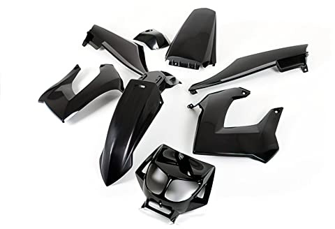 Verkleidungskit 8 Teile schwarz Derbi X-treme bis 2011