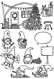 VBS Silikonstempel Wichtel 11 Stück Kartengestaltung Scrapbooking