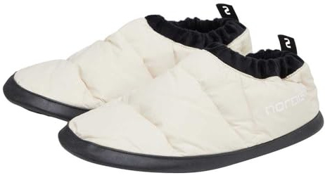 Nordisk Mos Down Shoe Luxus Daunenschuhe Daunen Hüttenschuhe Hausschuhe XS S M L Sandshell S – EU 35-38