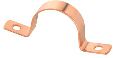 EFIELD Lot de 10 sangles de tuyau en cuivre de 2,5 cm, support de serrage à deux trous, fabriqué en cuivre