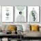 GHJKL Moderne Ästhetik Botanisches Poster, Bohemian Abstract Geometric Poster Wall Art, Rohrkolben Blumen Poster Set,Kein Rahmen (Bild-01,50x70cm-3Pcs)