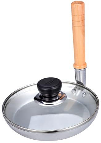 MAGICLULU Stovetop Grill Pan Tamagoyaki Pan for Home Frying Tamagoyaki Pan for Cooking Non Stick Frying Pans Tamagoyaki Pan for Kitchen Egg Frying Pan Wooden Japan Gas Parent-Child