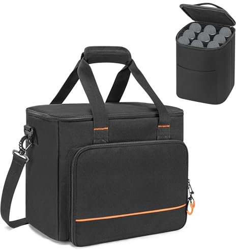 PGmoon 9 Stück Wireless Mikrofon Tasche, DJ Zubehöhr Tache mit Mikrofontasche, Reise Mikrofon Hülle Mik Tragetasche für Handheld Microphone System für Gesang, Karaoke, Party (Patent Design)
