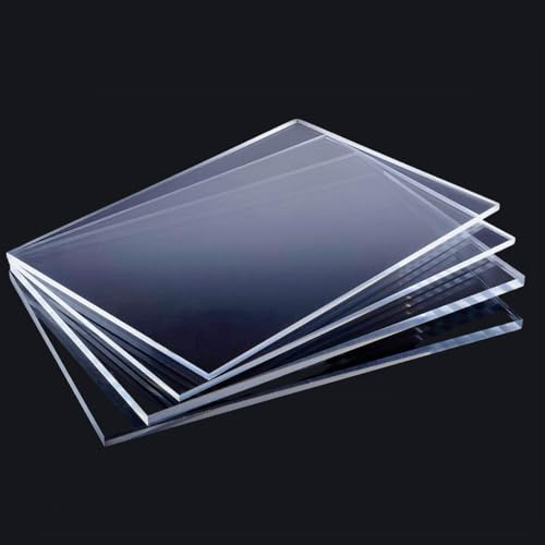 Acrylglas Platte 40x60cm 10mm | PMMA - Klar, Robust & Vielseitig | Zuschnitt von Acrylglas | Transparent | Kunststoffplatte | Materialstärke und Größe wählbar