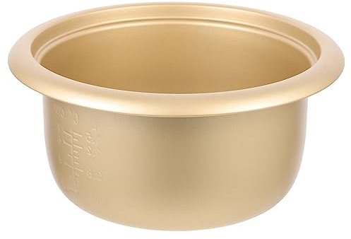 ABOOFAN Rice Cooker Liner Pots, 3L Aluminum Alloy Rice Cooker Replacement Pots Rice Cooking Pots Replace Liner Rice Container for Home Kitchen Golden