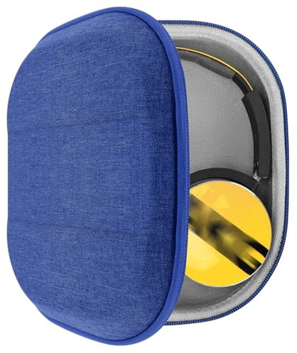 Geekria Shield Kopfhörer-Hülle, kompatibel mit JBL, Sony, AKG, Skullcandy, Ersatz-Hartschalen-Reise-Tragetasche mit Kabelaufbewahrung, Blau