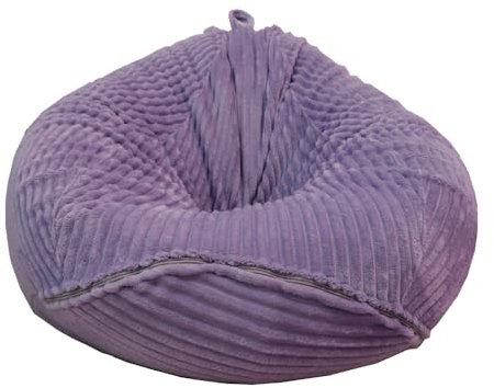 Bestenrose Keine Füllung Sitzsackstuhl für Kinder und Erwachsene nur Bezug für Sofa-Stofftiere (Lila, Größe XL)