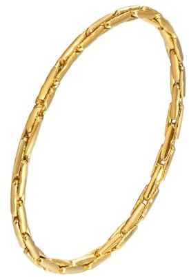 Gold Ringe Frauen, Trauringe Titan Dünnes Kettendesign Schmuck Elegant Komfort Fit Größe 60 (19.1)