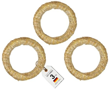 Auto-SCHMUCK® Strohkranz für die Dekoration (3, 60/8 cm)