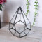 Akozon Terrario Geometrico in Vetro per Piante Grasse - Mini Vaso per Piante da Serra per Paesaggi - 12x12x14 Cm - per l'arredamento di Casa e Ufficio