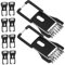OSALADI 10st Downlight-federhalterung Federclips Zum Halten Der Lampe Deckenlampenclip Einbau-led-deckenleuchte Einbauleuchten Clips Lampenzubehör Kleine Leuchte Black Kaltgewalztes Blech