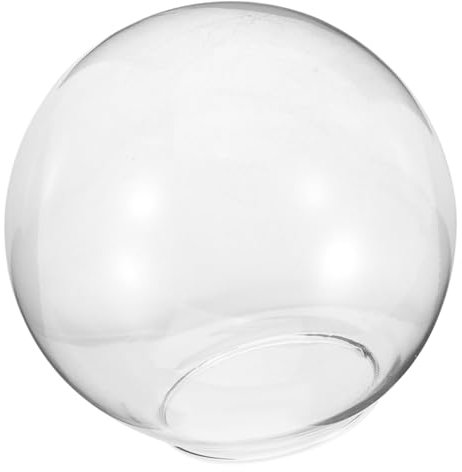 ABOOFAN Lampenschirm Kugel Kerzenlicht Runder Lampenschirm Leuchte Glühbirnen Im Freien Rot Globen Runder Kugelförmiger Lampenschirm Die Glühbirne Kugellampe Retro Transparent Glas