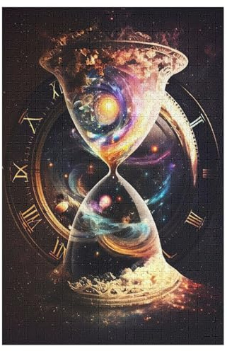 Puzzle Universum der Zeit, 1000 Puzzleteile Für Kinder, Holzpuzzles, Geeignet Für Erwachsene Lernspiel, 78×53cm