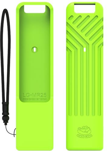 Funda para LG MR25GA Magic, Funda de Silicona para Mando a Distancia, Funda Protectora a Prueba de Golpes con Textura Antideslizante (Verde Luminoso)
