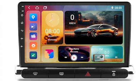 Autoradio per Citroen C3/C3 aircross 2017-2023,Android 15 Car Radio 9 pollici IPS Schermo tattile con wireless CarPlay Android Auto Bluetooth WIFI GPS FM RDS Comandi al Volante(A,H5 4G+64G)