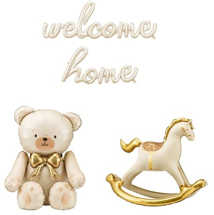 Lemina® LPB004 Welcome Home Partybox Dekoration Set | Creme Beige