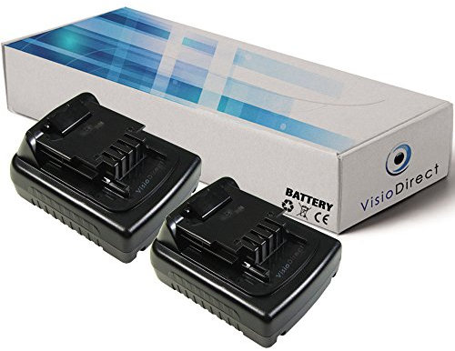 Lot de 2 batteries type BL1114 pour Black et Decker 1500mAh 14.4V - Visiodirect -