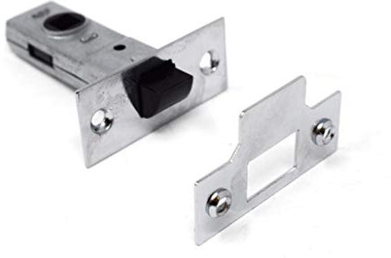 Yale Essentials Tubular Latch 64mm/2.5 inches Tubular Mortice Latch/Catch Designed for Internal Doors with Handles. (Chrome)
