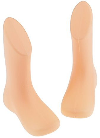 MagiDeal 2 Stück - 1 Paar Schaufenster Dekofuß Kinder Fuß Mannequin Schaufensterfüße Socke Strumpf Schuhe Fußkette Display Präsentation Modell - Hautfarbe
