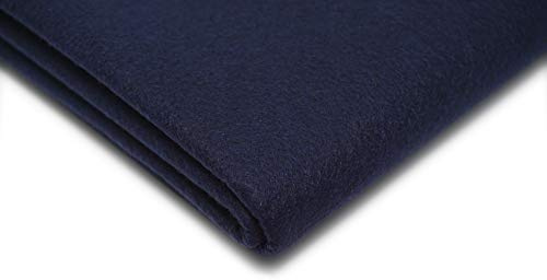Acrylic Craft Felt Fabric, 150cm Width, 20 Colour Options, Sold by The metre, Free Delivery (Navy)