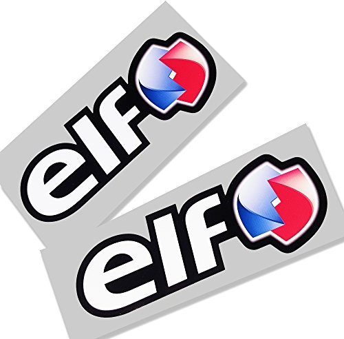 ! Elf Vinyl Sponsor Grafiken x 2 Stück, Wasserdicht, Outdoor, Sticker, Aufkleber