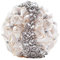 Fouriding Handgemachte Brosche Brautstrauß Braut Satin Rosen Blumen Strass Perlen Blumensträusse Hochzeit Strauß Künstliche Blumenstrauß künstlicher Rosenstrauß Dekoration (Cremig)