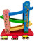 Lalia Holzspielzeug, Autorennbahn, Motorik Spielzeug, bunt, Holz Spielzeug 3+ Geschenk Kinder Kleinkinder ab 36 Monate Holzrennbahn Auto