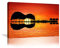 Urttiiyy Leinwandbild, Motiv: abstrakte Gitarre, Baum, Sonnenuntergang, Kunst, Wohnzimmer, Dekoration, HD-gedrucktes Kunstwerk, gerahmt, fertig zum Aufhängen (91,4 x 61,1 cm (B H), Gitarren-Kunstwerk)