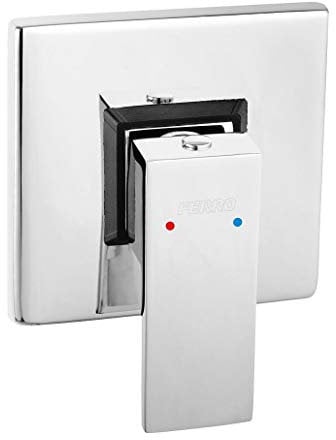 Saniworld Unterputz Duscharmatur Dusche Brausebatterie UP quadratisch eckig Chrom Messing