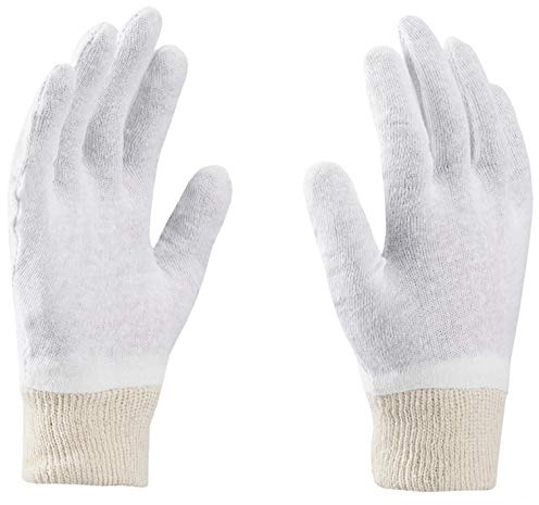 3Kamido Baumwollhandschuhe, SOFT Handschuhe, Medizinische, kosmetische Handschuhe, Weiß, Schonend und delicate für die Hand (10 (12 paar), Weiß)