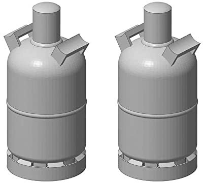 modellbahn-exklusiv Gasflasche 5 kg, 2 Stück, Spur 0, 1:45
