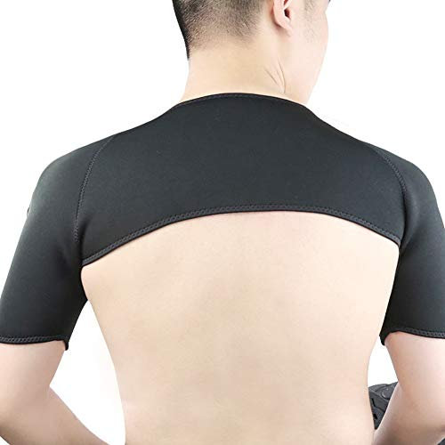 TMISHION Attelle d'épaule Sangle de manchon de compression Coussin d'épaule respirant pour le sport(#2)