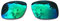 Polarlens Verres de remplacement polarisés pour lunettes de soleil Oakley Holbrook (vert)