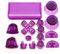 Boutons complets D-pad R1 L1 R2 L2 Touches ABXY pour manette Sony Playstion 4 PS4 Pro JDS-040 (violet clair)