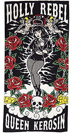 Queen Kerosin Holly Rebel Multifunktionstuch (Black,One Size)