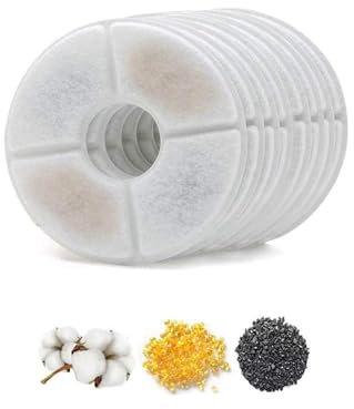 Cat Water Fountain Filter Cat Fountain Filter, Filter for Cat Drinking, Water Fountain Filters, Replacement Filter Cartridges for Use Pet Dogs 8Pack