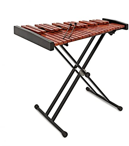 Holz-Xylophon-Pack von Gear4music mit Schlägeln, Ständer und Koffer | Für Schulen und Orchester, 37 handgefertigte Mahagoni-Klangplatten, heller 3-Oktaven-Umfang