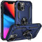 Fetrim Custodia per iPhone 13 Mini, Cover PC TPU Cassa Shell Supporto di Anello Rotante Case per Apple iPhone 13 Mini Blu Navy