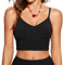 CRZ YOGA Damen Bikini Top Swimsuit Schnell Trocknend Padded Bikini Swim Oberteil Schwarz 36
